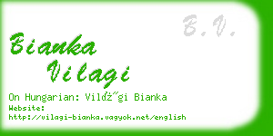 bianka vilagi business card